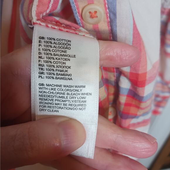 The North Face Red Plaid Baylyn Button Down Shirt Size Medium - Picture 6 of 7